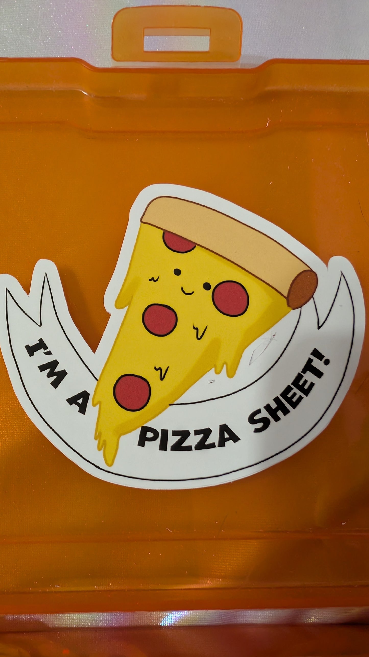 I'm a Pizza Sheet Sewer Slide Sticker