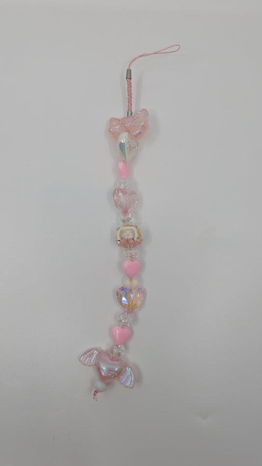 Pink Pastel Phone Charm