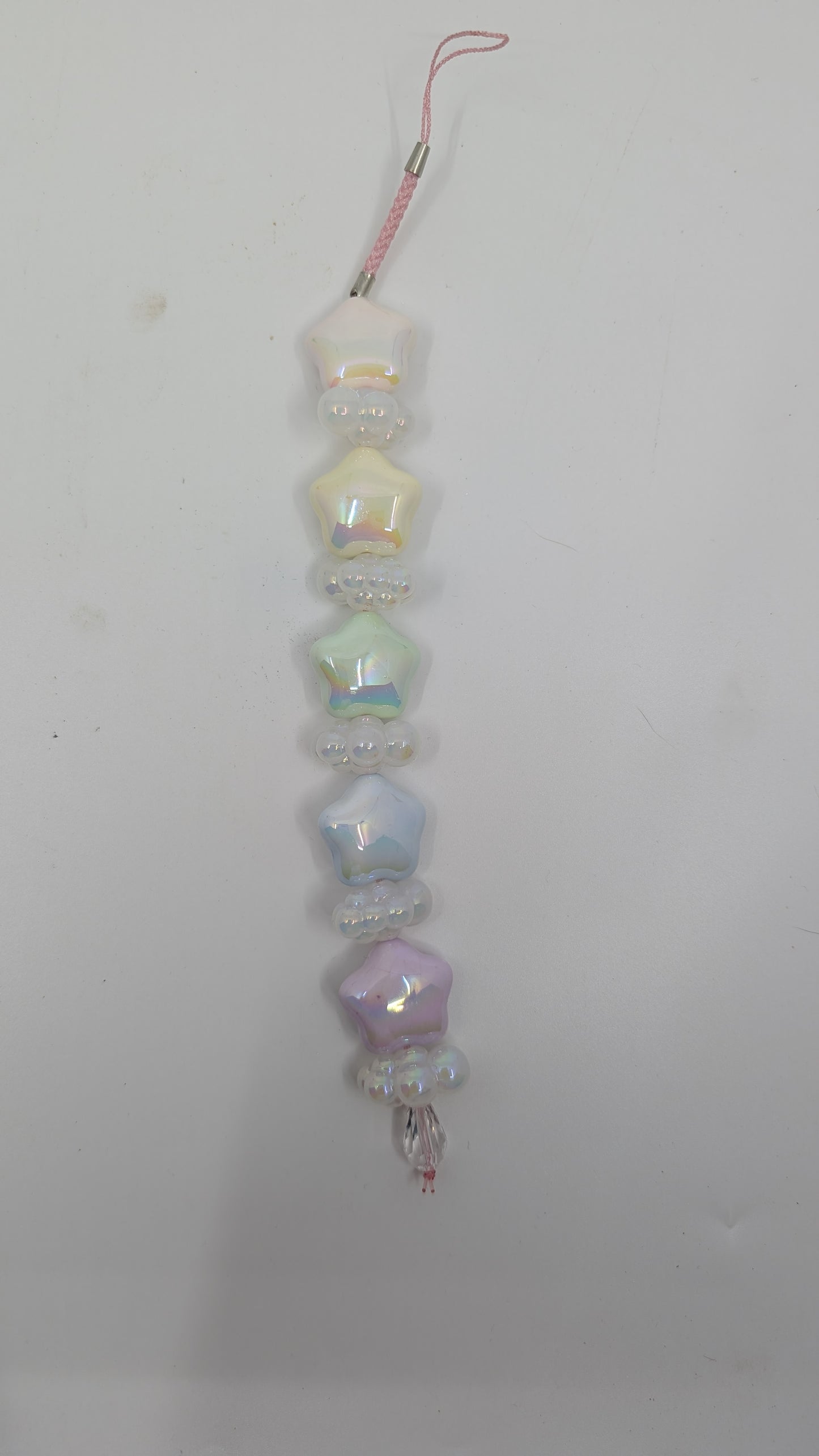 Cloudy Stars Pastel Rainbow Phone Charm
