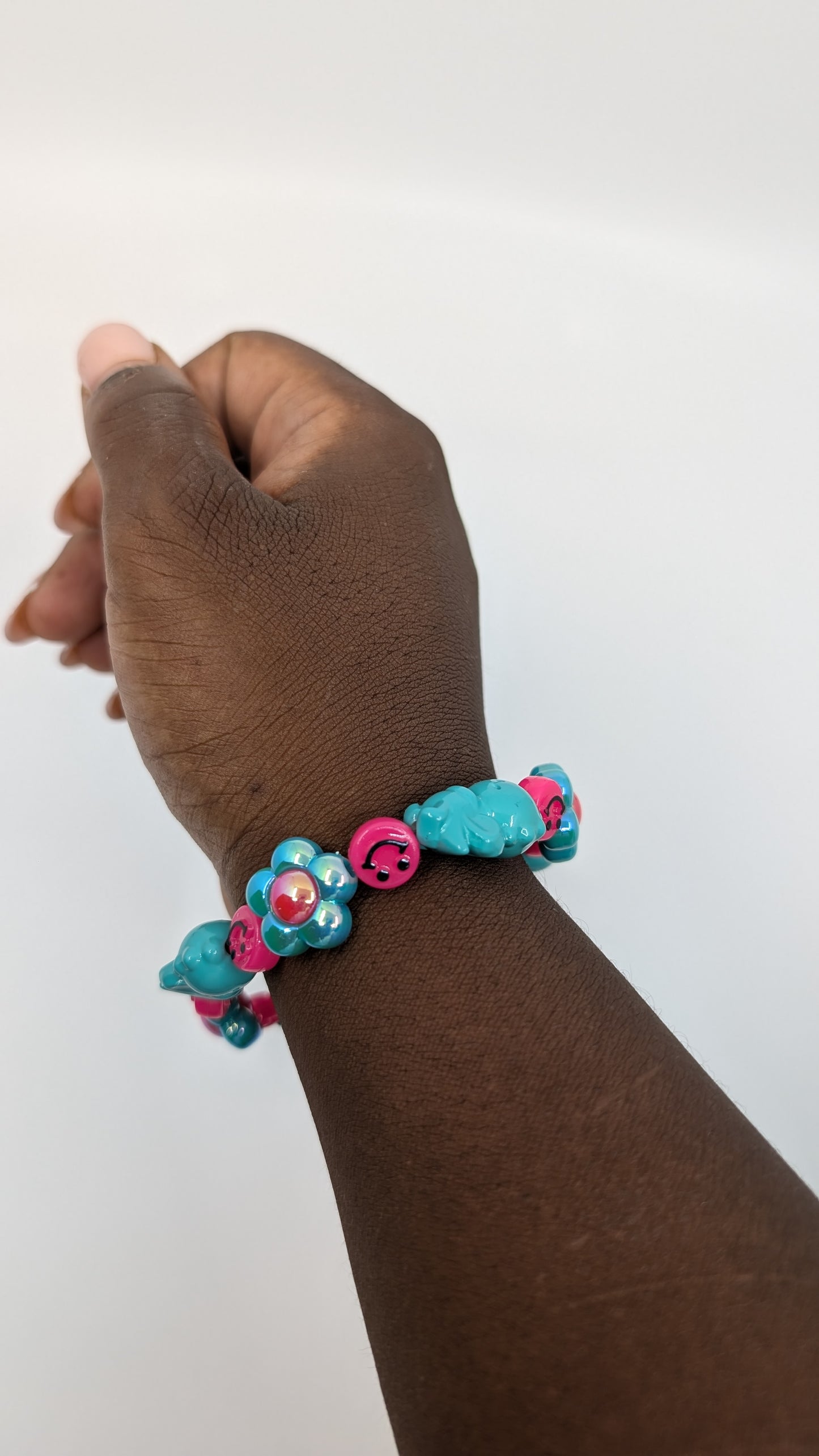 Happy Blue and Pink Bracelet