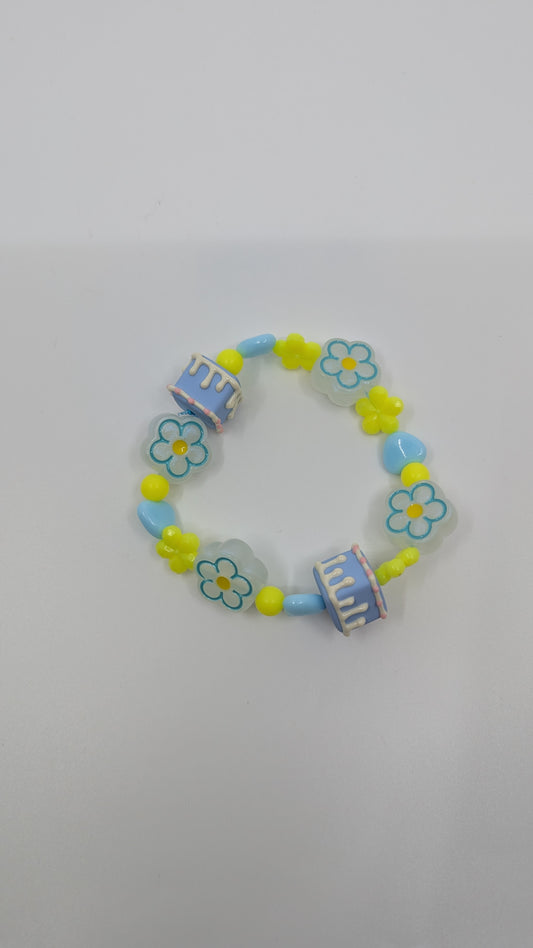 Light Blue and Yellow Bracelet