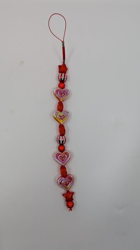 Valentines Red Phone Charm