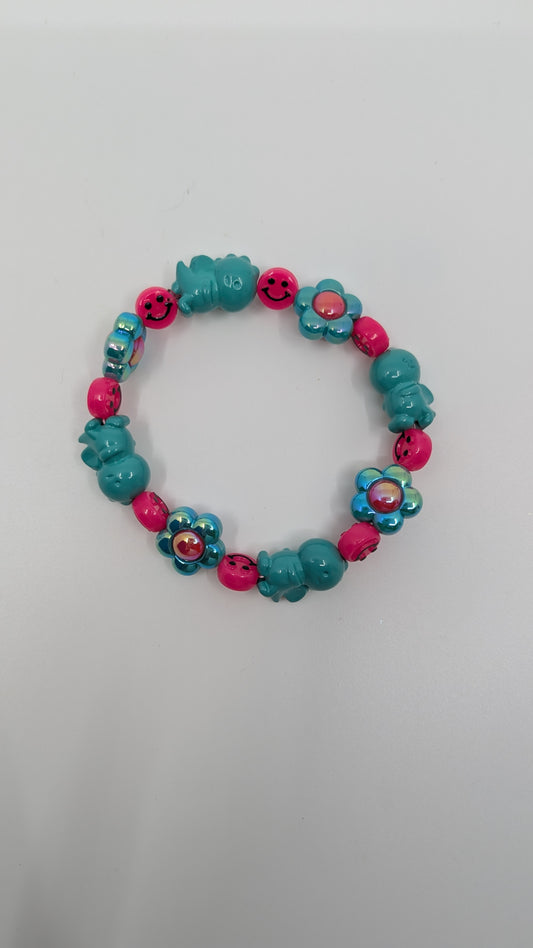 Happy Blue and Pink Bracelet