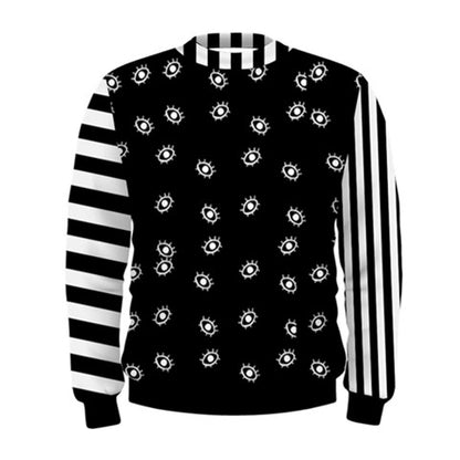 Vvednesdays Valentina Gothic Eyeball All Over Sweat Shirt