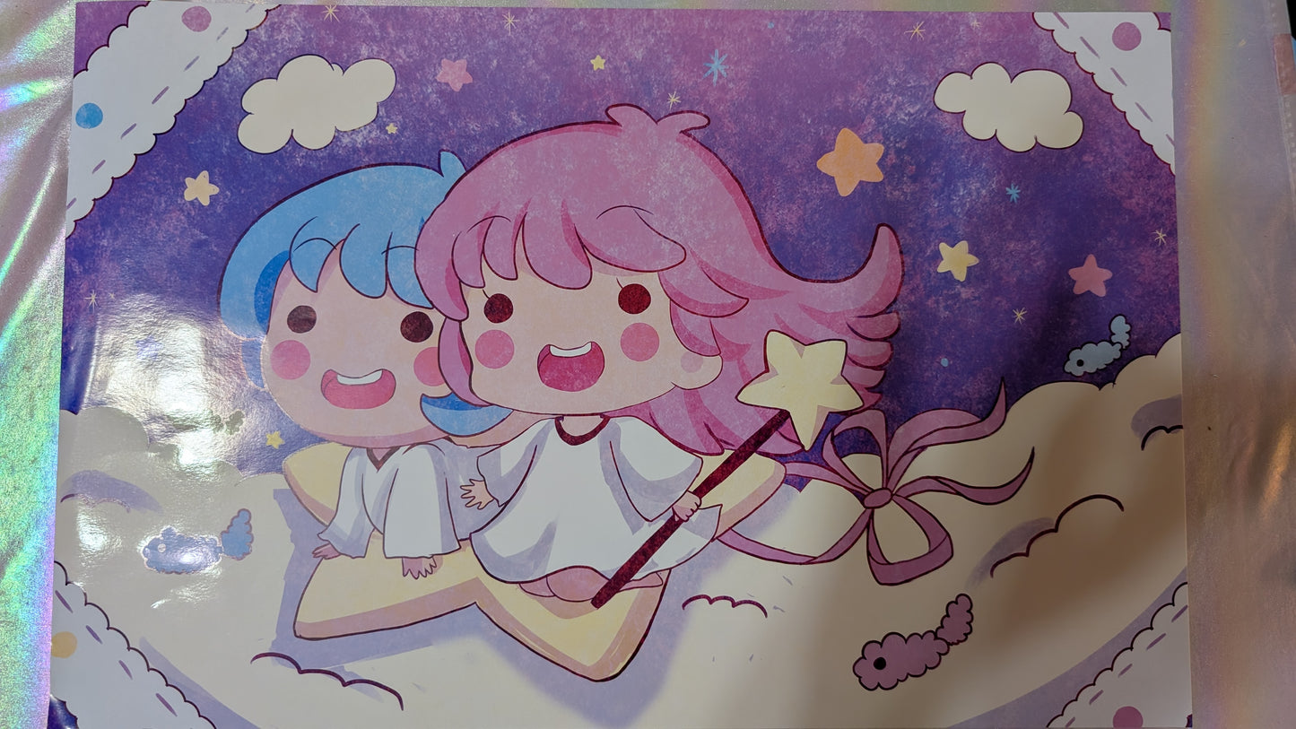 Twin Stars Art Print