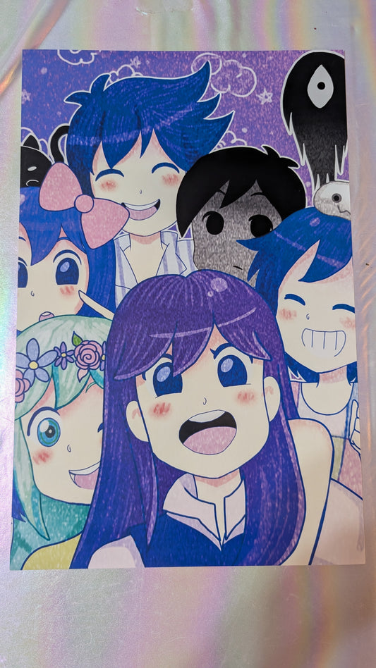 Omori and Friends Art Print