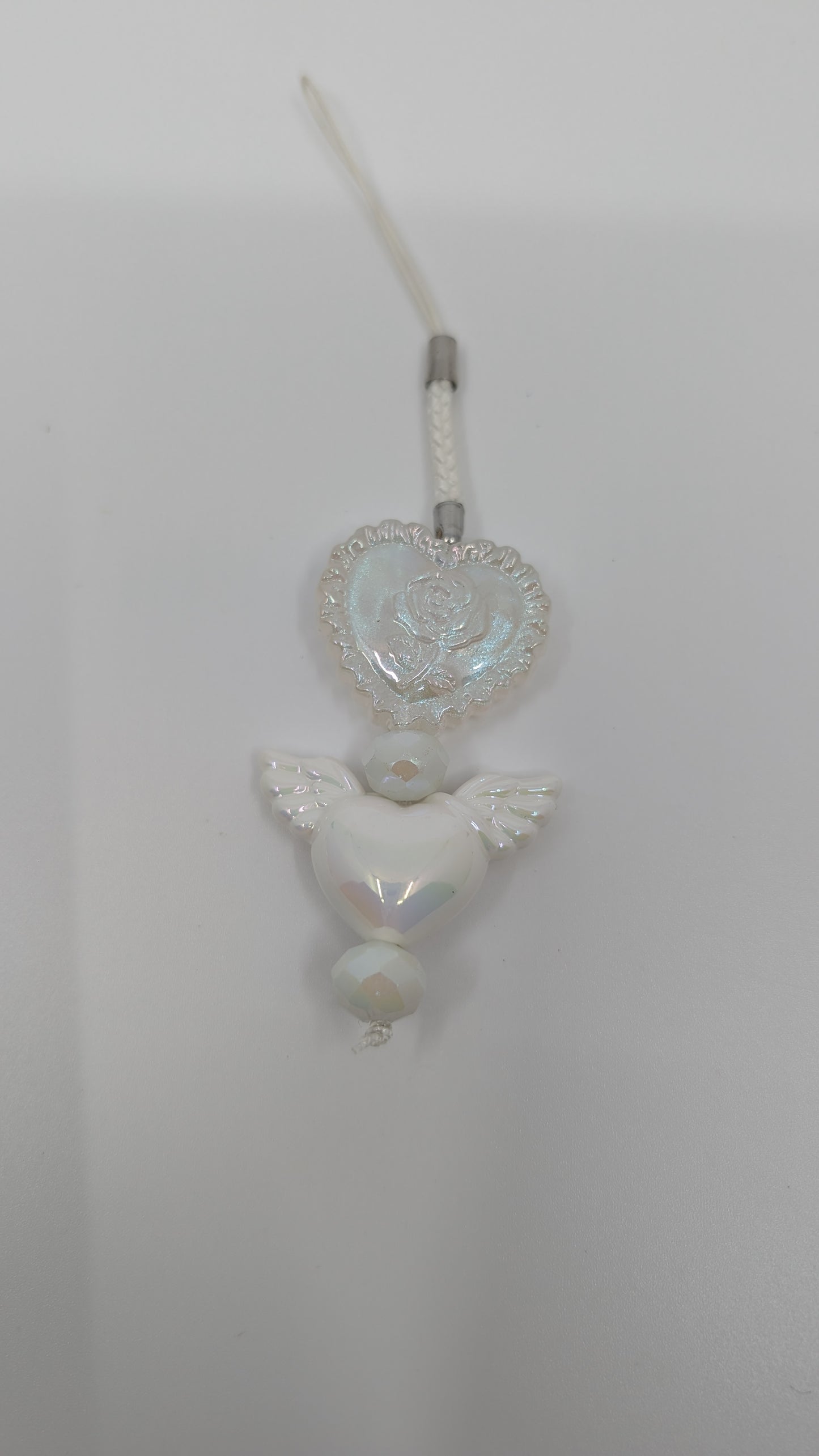 Wedding Core White Mini Phone Charm