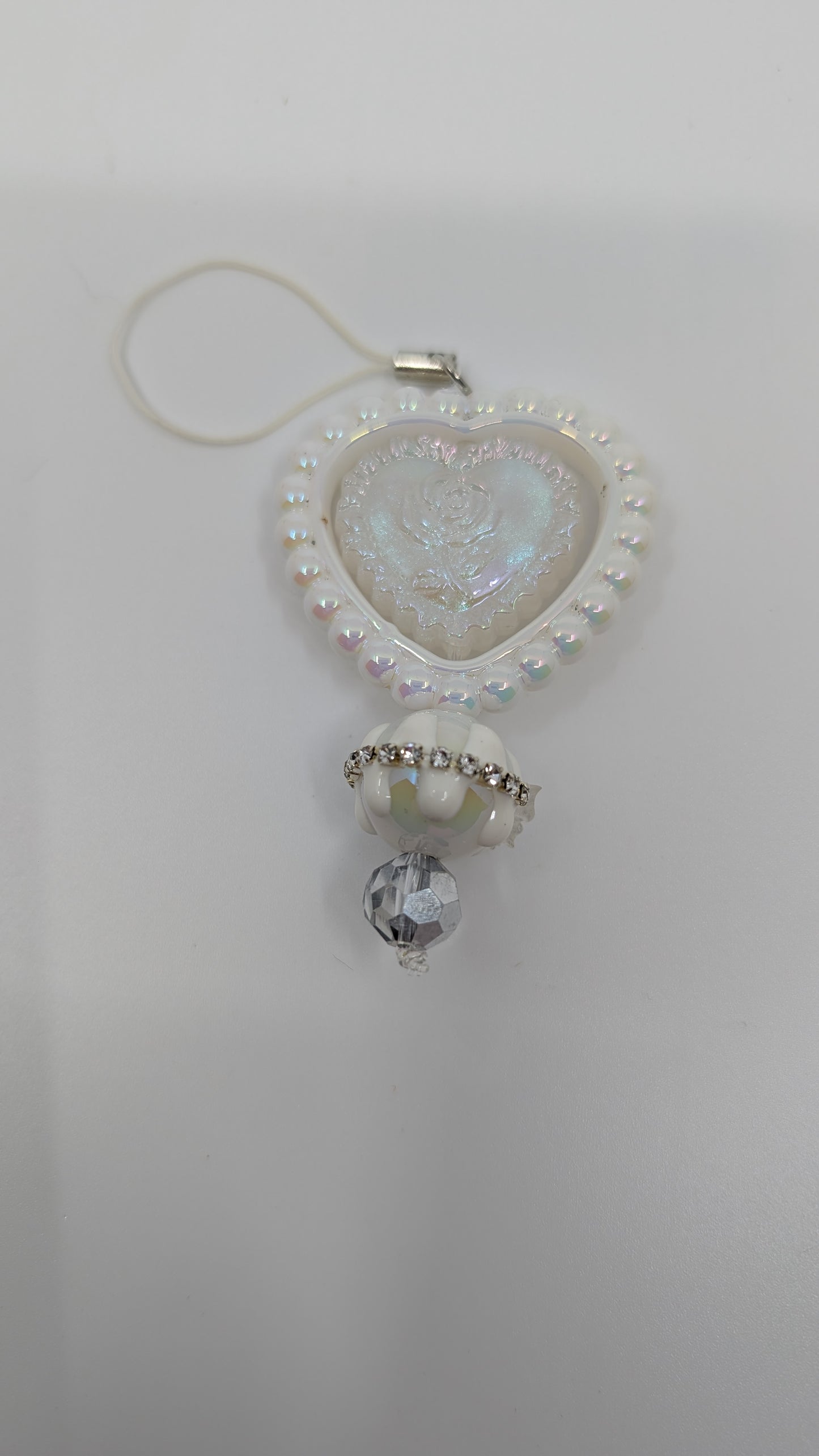Wedding Core White Mini Phone Charm